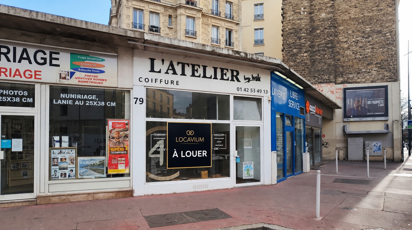Facade du local commercial a Montrouge