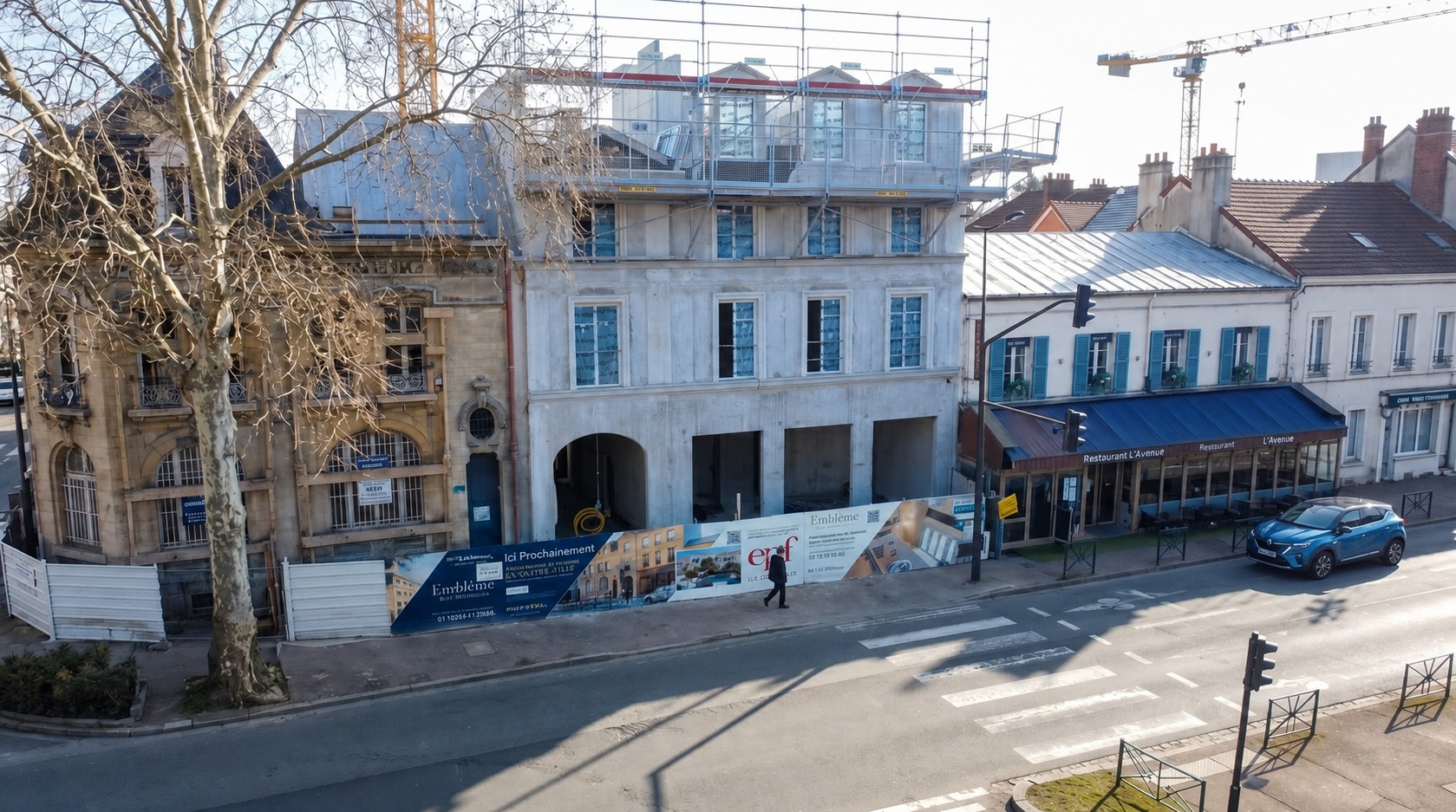 Vue exterieure du local commercial a Rueil-Malmaison